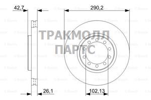 ТОРМОЗНОЙ ДИСК - 0986479342