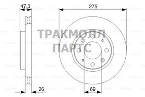 ДИСК ТОРМОЗНОЙ - 0986479369