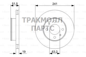 ДИСК ТОРМОЗНОЙ - 0986479377