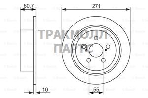 ДИСК ТОРМОЗНОЙ - 0986479613