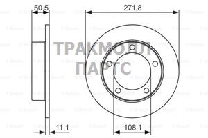 ТОРМОЗНОЙ ДИСК ПЕРЕДНИЙ BOSCH - 0986479904