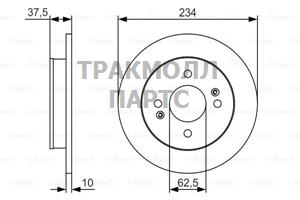 ДИСК ТОРМОЗНОЙ - 0986479S61