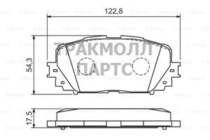 КОЛОДКИ ТОРМОЗНЫЕ - 0986494196