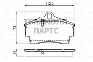 КОЛОДКИ ТОРМОЗНЫЕ - 0986494265