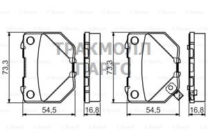КОЛОДКИ ТОРМОЗНЫЕ - 0986495137