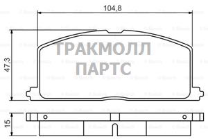 КОЛОДКИ ТОРМОЗНЫЕ - 0986495234