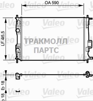 РАДИАТОР СИСТЕМЫ ОХЛАЖДЕНИЯ - 735119