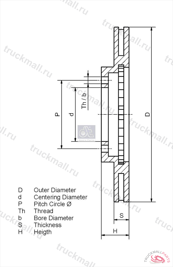 Диск тормозного механизма - 7.36013