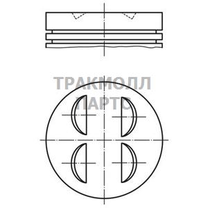 Поршнекомплект STD MB102.983 - 002 68 00