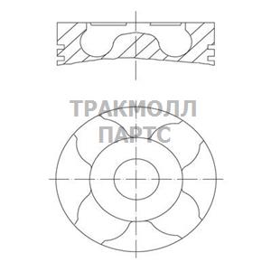 Ремонтный комплект поршень / гильза цилиндра - 038 46 00