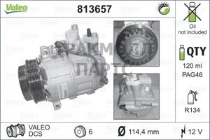 Компрессор кондиционера MB W203/W211/W220/ML W163/SPRINTER/VITO - 813657