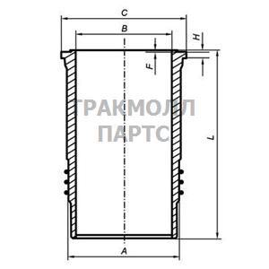 ГИЛЬЗА ЦИЛИНДРА - 007 WN 79 01