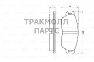 Комплект тормозных колодок дисковый тормоз - 0986424136