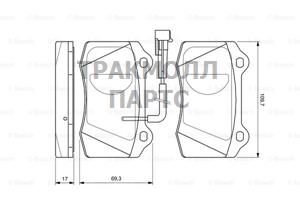 BRAKE LINING - 0986424579