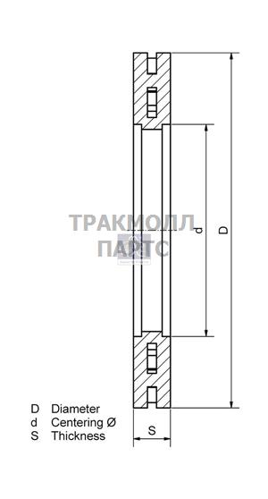 Диск тормозного механизма - 4.65960