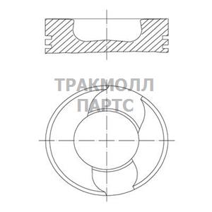 Поршень комплект - 227 07 20