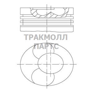 Поршень комплект - 228 31 10