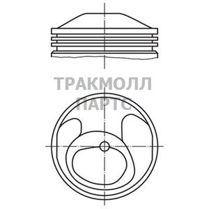 Поршень комплект - 503 80 00