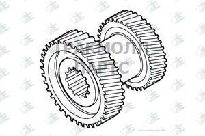 Шестерня КПП двойная 3/4-й передачи z28/24 - 60.53.0924