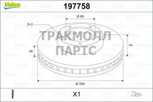 ДИСК ТОРМОЗНОЙ - 197758
