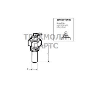 50 Pieces VDO Coolant temperature sender 120C - 323-801-001-040B