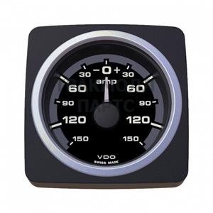 VDO AcquaLink Ammeter 150A Black 52mm - A2C59501943