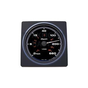 VDO AcquaLink Depth gauge 0-600ft Black 110mm - A2C59501904