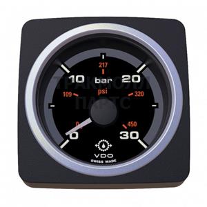 VDO AcquaLink Gear Oil Pressure 30Bar Black - A2C59501937