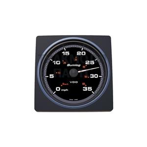 VDO AcquaLink LOG Speedometer 70mph 85mm Black - A2C59501907