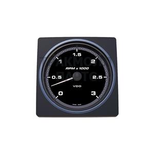 VDO AcquaLink Tachometer 3.000 RPM Black 110mm - A2C59501913