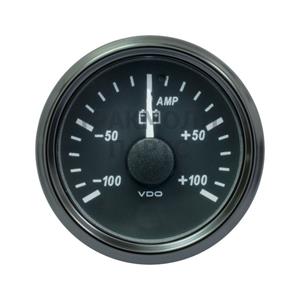 VDO SingleViu 0247 Ammeter 100A Black 52mm - A2C3833070001