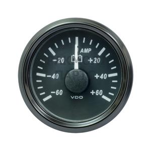 VDO SingleViu 0247 Ammeter 60A Black 52mm - A2C3833080001