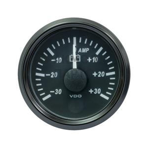 VDO SingleViu 0247 Ammeter 30A Black 52mm - A2C3833090001