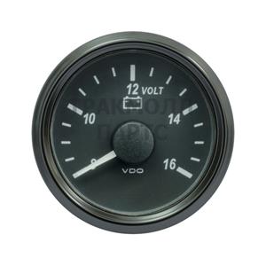 VDO SingleViu 0247 Voltmeter 8-16V Black 52mm - A2C3832770001