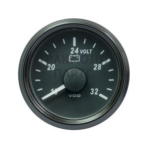 VDO SingleViu 0247 Voltmeter 16-32V Black 52mm - A2C3832780001