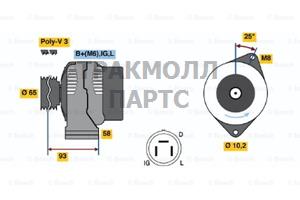 ALTERNATOR - 0986035111