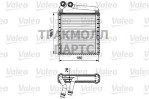 Радиатор отопителя - 811500