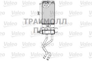 Радиатор отопителя - 811547