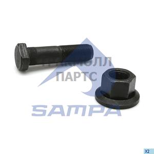 К-КТ шпилька колесная с гайкой M20x1.5x77 062.195 - 060.651