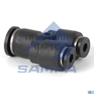 Y Union Push in Connector Two Diameter - 2800 0381