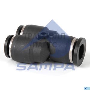 Y Union Push in Connector Two Diameter - 2800 0383