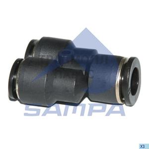 Y Union Push in Connector Two Diameter - 2800 0387