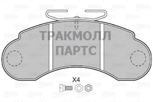 Комплект тормозных колодок диско - 598000