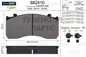 КОЛОДКИ ТОРМОЗНЫЕ - 882410