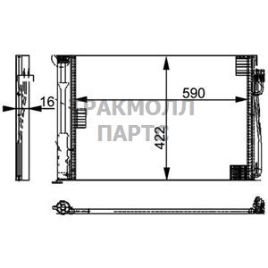 Конденсатор кондиционера - AC 344 000P