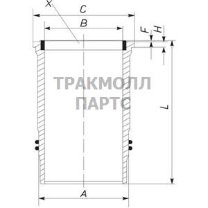 ГИЛЬЗА ЦИЛИНДРА - 061 WN 16 01