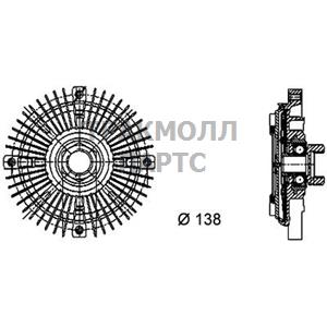 ВИСКОМУФТА ВЕНТИЛЯТОРА - CFC 61 000P