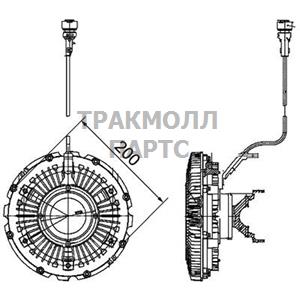 ВИСКОМУФТА ВЕНТИЛЯТОРА - CFC 99 000P