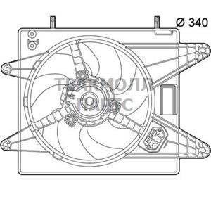 Вентилятор охлаждение двигателя - CFF 139 000P