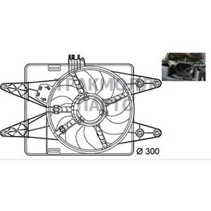 Вентилятор охлаждение двигателя - CFF 144 000P
